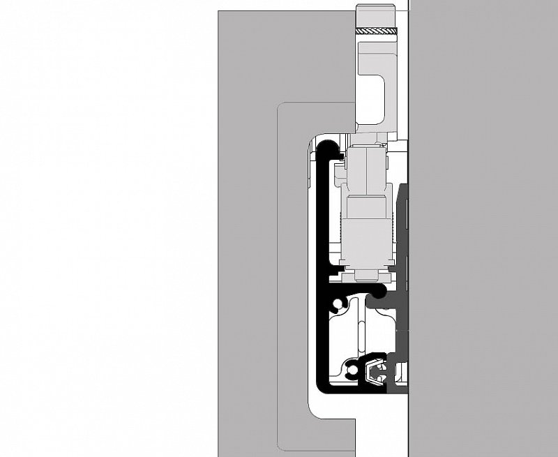 náhľad DIVA Fluid krycí vodiaci profil hliník anodizovaný, dĺžka 2m-11803