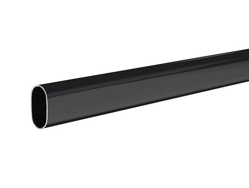Šatníková tyč 30x15x3000 mm čierna