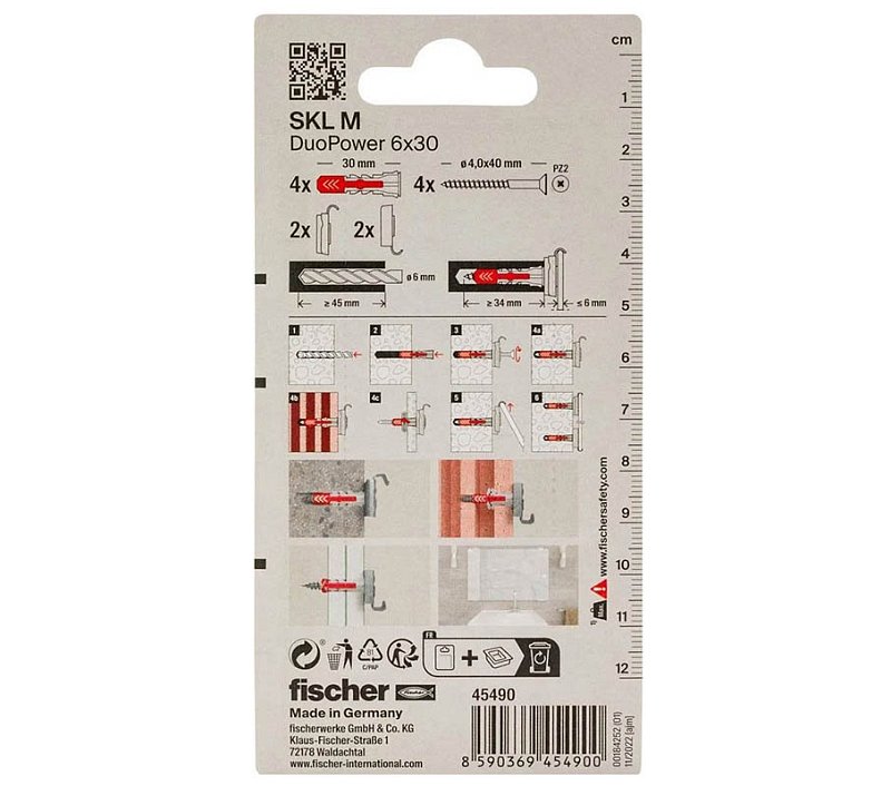 náhľad Sada FISCHER pre upevnenie zrkadiel SKL M K SB-blister-13447