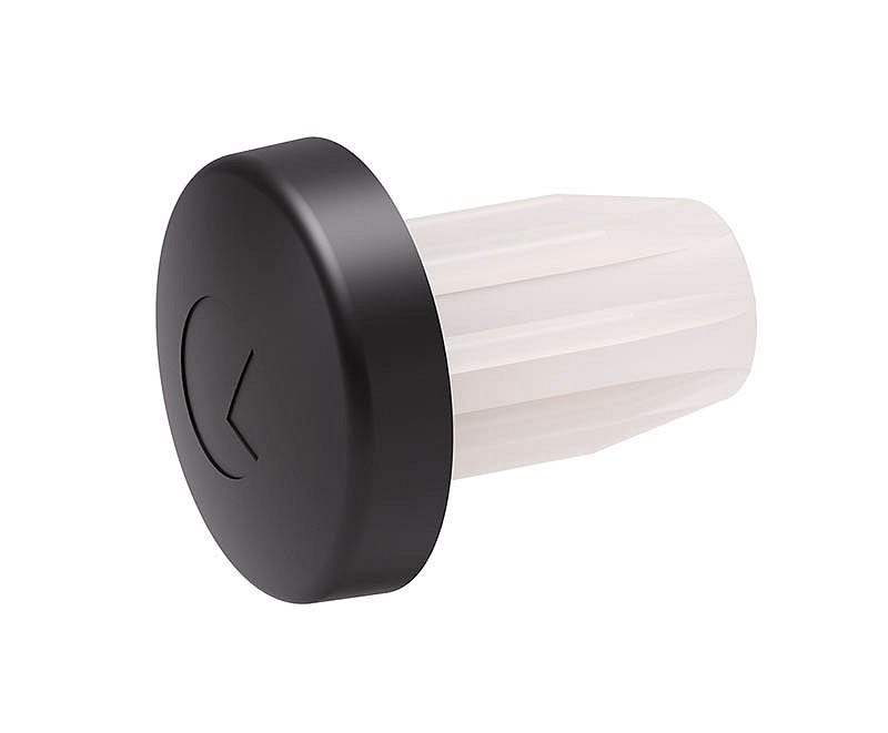 Dvojmateriálový doraz D8,8x2,5mm/d.5,0x8mm čierny
